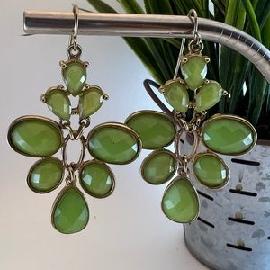 Faux Jade Fashion Earrings